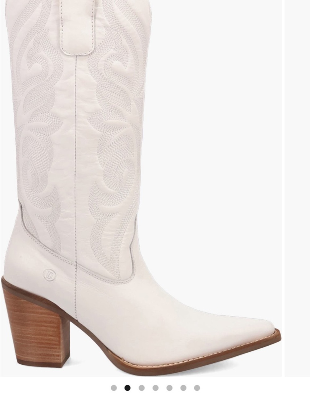 NWOB DINGO White Hensley Western Boot size 9M - Picture 4 of 14